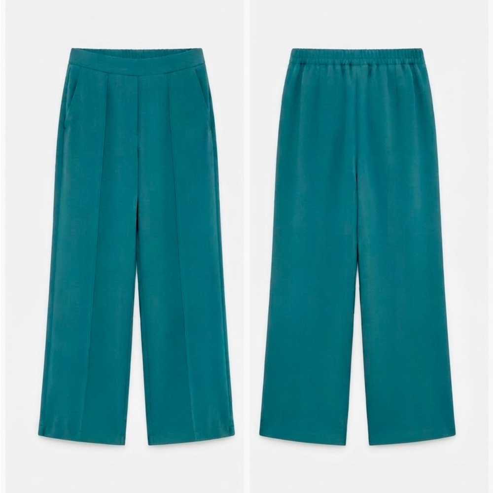 NWOT Melloday Teal Wide-Leg Pants